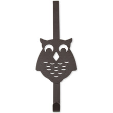 Load image into Gallery viewer, Over the Door Owl Organizer Single Hook, Bronze
