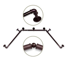 Load image into Gallery viewer, 1" Pipe Bay Curtain Rod