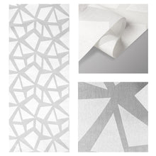 Load image into Gallery viewer, Shattered 6-Panel Single Rail Panel Track Extendable 48"-84"W, Panel width 15.75" - 50% LIGHT-FILTERING