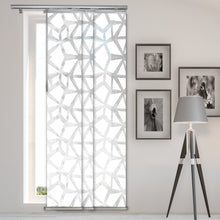 Load image into Gallery viewer, Shattered 3-Panel Single Rail Panel Track Extendable 28"-43"W, Panel width 15.75" - 50% LIGHT-FILTERING
