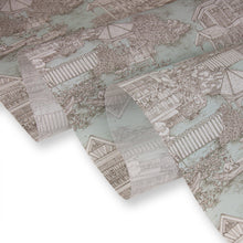 Load image into Gallery viewer, 7-Panel Single Rail Panel Track Extendable 110"-153"W x 91.4"H, Panel width 23.5", Winter, Abelia