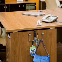 Load image into Gallery viewer, Over the Door Rotating Door Hook - 3 Hooks, Chrome