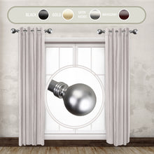 Load image into Gallery viewer, Globe 1" Side Curtain Rod (Set of 2)