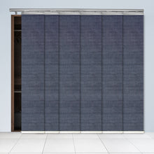 Load image into Gallery viewer, Spruce 6-Panel Single Rail Panel Track Extendable 48"-84"W, Panel width 15.75" - 80% LIGHT-FILTERING