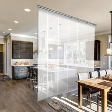Load image into Gallery viewer, Winter 6-Panel Single Rail Panel Track Extendable 48"-84"W, Panel width 15.75" - 50% LIGHT-FILTERING