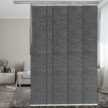 Load image into Gallery viewer, Charcoal Camo 5-Panel Single Rail Panel Track Extendable 40"-70"W x 91.4"H, Panel width 15.75" - 75% LIGHT-FILTERING