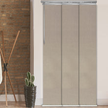 Load image into Gallery viewer, Cornsilk 3-Panel Single Rail Panel Track Extendable 28"-43"W x 91.4"H, Panel width 15.75" - 80% LIGHT-FILTERING