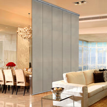 Load image into Gallery viewer, Cornsilk 5-Panel Single Rail Panel Track Extendable 40"-70"W x 91.4"H, Panel width 15.75" - 80% LIGHT-FILTERING