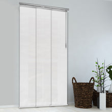 Load image into Gallery viewer, Embroidered Chiffon 3-Panel Single Rail Panel Track Extendable 28"-43"W x 91.4"H, Panel width 15.75" - 80% LIGHT-FILTERING