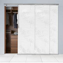 Load image into Gallery viewer, Lotus 3-Panel Single Rail Panel Track 36"-66"W, Panel width 23.5" - 50% LIGHT-FILTERING