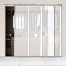 Load image into Gallery viewer, Winter 4-Panel Single Rail Panel Track 48"-88"W x 91.4"H, Panel width 23.5" - 50% LIGHT-FILTERING