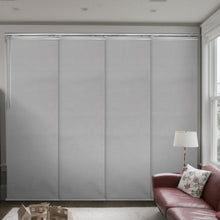 Load image into Gallery viewer, Embroidered Cadet 4-Panel Single Rail Panel Track 48"-88"W x 91.4"H, Panel width 23.5" - 80% LIGHT-FILTERING