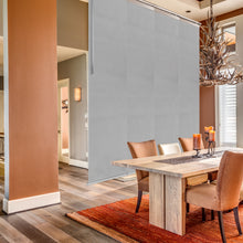 Load image into Gallery viewer, Embroidered Cadet 4-Panel Single Rail Panel Track 48"-88"W x 91.4"H, Panel width 23.5" - 80% LIGHT-FILTERING