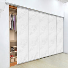 Load image into Gallery viewer, Lotus 5-Panel Single Rail Panel Track 58"-110"W, Panel width 23.5" - 50% LIGHT-FILTERING