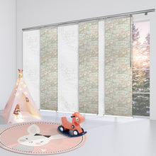 Load image into Gallery viewer, 6-Panel Single Rail Panel Track Blind Extendable 70"-130"W x 91.4"H, Panel width 23.5", Lotus, Abelia