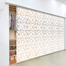 Load image into Gallery viewer, Shattered 6-Panel Single Rail Panel Track 70"-130"W, Panel width 23.5" - 50% LIGHT-FILTERING