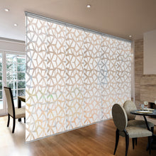 Load image into Gallery viewer, Shattered 6-Panel Single Rail Panel Track 70"-130"W, Panel width 23.5" - 50% LIGHT-FILTERING