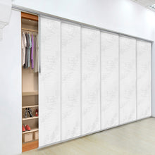 Load image into Gallery viewer, Lotus 6-Panel Single Rail Panel Track 70"-130"W, Panel width 23.5" - 50% LIGHT-FILTERING