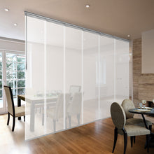 Load image into Gallery viewer, Winter 6-Panel Single Rail Panel Track 70"-130"W x 91.4"H, Panel width 23.5" - 50% LIGHT-FILTERING