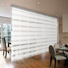 Load image into Gallery viewer, Macadamia 6-Panel Single Rail Panel Track 70"-130"W, Panel width 23.5" - 40% LIGHT-FILTERING