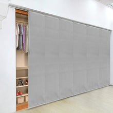 Load image into Gallery viewer, Embroidered Cadet 6-Panel Single Rail Panel Track 70"-130"W x 91.4"H, Panel width 23.5" - 80% LIGHT-FILTERING