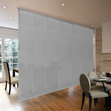 Load image into Gallery viewer, Embroidered Cadet 6-Panel Single Rail Panel Track 70"-130"W x 91.4"H, Panel width 23.5" - 80% LIGHT-FILTERING