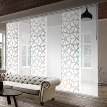 Load image into Gallery viewer, 6-Panel Single Rail Panel Track Blind Extendable 70"-130"W x 91.4"H, Panel width 23.5", Shattered, Winter