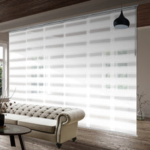 Load image into Gallery viewer, Macadamia 6-Panel Single Rail Panel Track 70"-130"W, Panel width 23.5" - 40% LIGHT-FILTERING