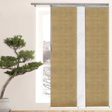 Load image into Gallery viewer, 3-Panel Single Rail Panel Track Blind Extendable 36"-66"W x 91.4"H, Panel width 23.5", Lotus, Canary