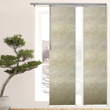Load image into Gallery viewer, 3-Panel Single Rail Panel Track Blind Extendable 36"-66"W x 91.4"H, Panel width 23.5", Winter, Amaryllis