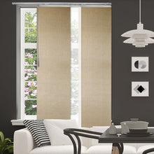 Load image into Gallery viewer, 3-Panel Single Rail Panel Track Blind Extendable 36"-66"W x 91.4"H, Panel width 23.5", Winter, Marisol