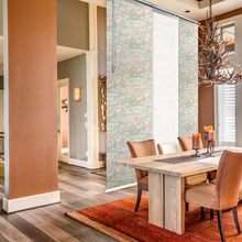 Load image into Gallery viewer, 3-Panel Single Rail Panel Track Blind Extendable 36"-66"W x 91.4"H, Panel width 23.5", Winter, Abelia