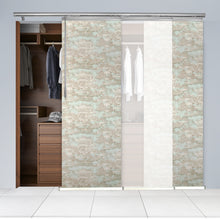 Load image into Gallery viewer, 3-Panel Single Rail Panel Track Blind Extendable 36"-66"W x 91.4"H, Panel width 23.5", Winter, Abelia