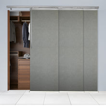 Load image into Gallery viewer, Charlotte 3-Panel Single Rail Panel Track 36"-66"W x 91.4"H, Panel width 23.5" - 70% LIGHT-FILTERING