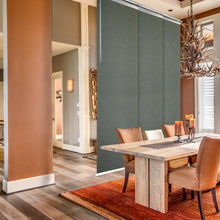 Load image into Gallery viewer, Clementine 3-Panel Single Rail Panel Track 36"-66"W x 91.4"H, Panel width 23.5" - 70% LIGHT-FILTERING