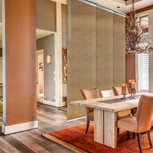 Load image into Gallery viewer, Canary 3-Panel Single Rail Panel Track 36"-66"W x 91.4"H, Panel width 23.5" - 70% LIGHT-FILTERING