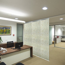 Load image into Gallery viewer, Camellia 3-Panel Single Rail Panel Track 36"-66"W x 91.4"H, Panel width 23.5" - 70% LIGHT-FILTERING