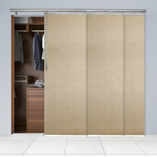 Load image into Gallery viewer, Marisol 3-Panel Single Rail Panel Track 36"-66"W x 91.4"H, Panel width 23.5" - 70% LIGHT-FILTERING