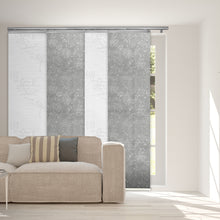 Load image into Gallery viewer, 4-Panel Single Rail Panel Track Blind Extendable 48"-88"W x 91.4"H, Panel width 23.5", Lotus, Carolyn