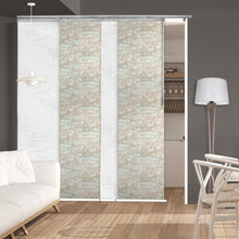 Load image into Gallery viewer, 4-Panel Single Rail Panel Track Blind Extendable 48"-88"W x 91.4"H, Panel width 23.5", Lotus, Abelia