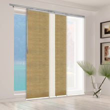 Load image into Gallery viewer, 4-Panel Single Rail Panel Track Blind Extendable 48"-88"W x 91.4"H, Panel width 23.5", Winter, Canary