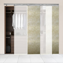 Load image into Gallery viewer, 4-Panel Single Rail Panel Track Blind Extendable 48"-88"W x 91.4"H, Panel width 23.5", Winter, Amaryllis