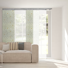 Load image into Gallery viewer, 4-Panel Single Rail Panel Track Blind Extendable 48"-88"W x 91.4"H, Panel width 23.5", Winter, Camellia