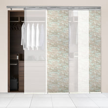 Load image into Gallery viewer, 4-Panel Single Rail Panel Track Blind Extendable 48"-88"W x 91.4"H, Panel width 23.5", Winter, Abelia