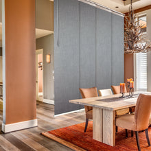 Load image into Gallery viewer, Frey 4-Panel Single Rail Panel Track 48"-88"W x 91.4"H, Panel width 23.5" - 70% LIGHT-FILTERING