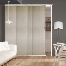 Load image into Gallery viewer, Iris 4-Panel Single Rail Panel Track 48"-88"W x 91.4"H, Panel width 23.5" - 70% LIGHT-FILTERING