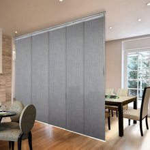 Load image into Gallery viewer, Frey 5-Panel Single Rail Panel Track 58"-110"W x 91.4"H, Panel width 23.5" - 70% LIGHT-FILTERING