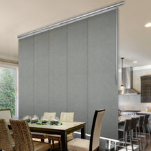 Load image into Gallery viewer, Charlotte 5-Panel Single Rail Panel Track 58"-110"W x 91.4"H, Panel width 23.5" - 70% LIGHT-FILTERING