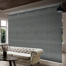 Load image into Gallery viewer, Dove 5-Panel Single Rail Panel Track 58"-110"W x 91.4"H, Panel width 23.5" - 70% LIGHT-FILTERING