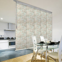 Load image into Gallery viewer, Abelia 5-Panel Single Rail Panel Track 58"-110"W x 91.4"H, Panel width 23.5" - 70% LIGHT-FILTERING